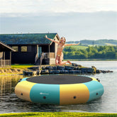 10 Feet Floating Water Trampoline | 330 lbs Capacity | Yellow Green