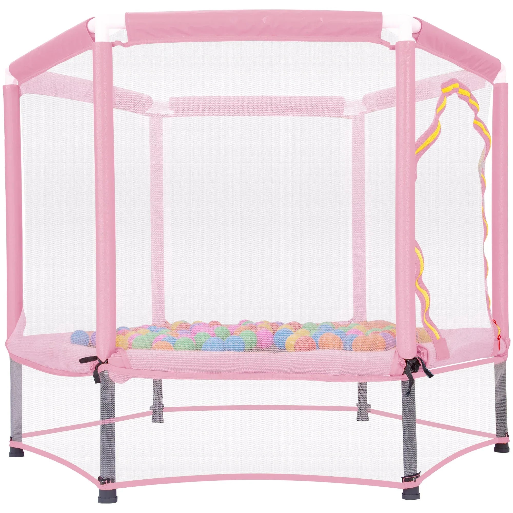 55-toddler-trampoline-with-safety-enclosure-net-balls-mini-indoor-outdoor-rebounder-9759044 - Averly Home